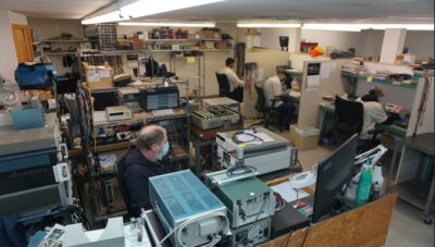 trained, qualified repair technician in Cal-Tek electrical test and measurement equipment lab